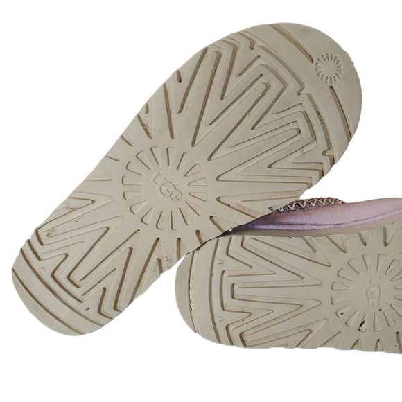 Ugg Womens Tasman Classic Slip On Slippers Slides Low Pink Fur Size 8 - Picture 10 of 13